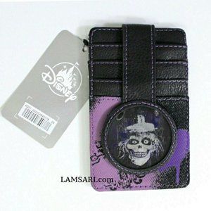 Disney The Haunted Mansion Hatbox Ghost Cardholder Card Wallet